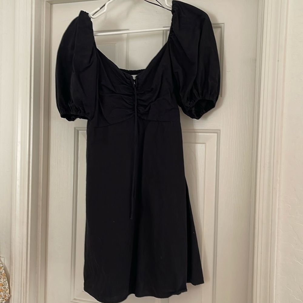 NWOT H&M Black Mini Dress Size M
